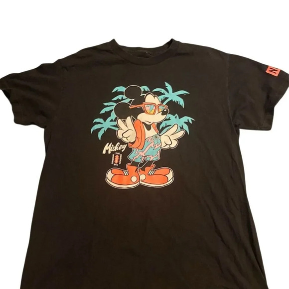 Neff x Disney Men's Mickey Mouse Graphic T-Shirt Black Size L - Picture 1 of 4